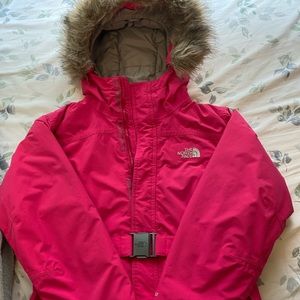 pink girls winter jacket